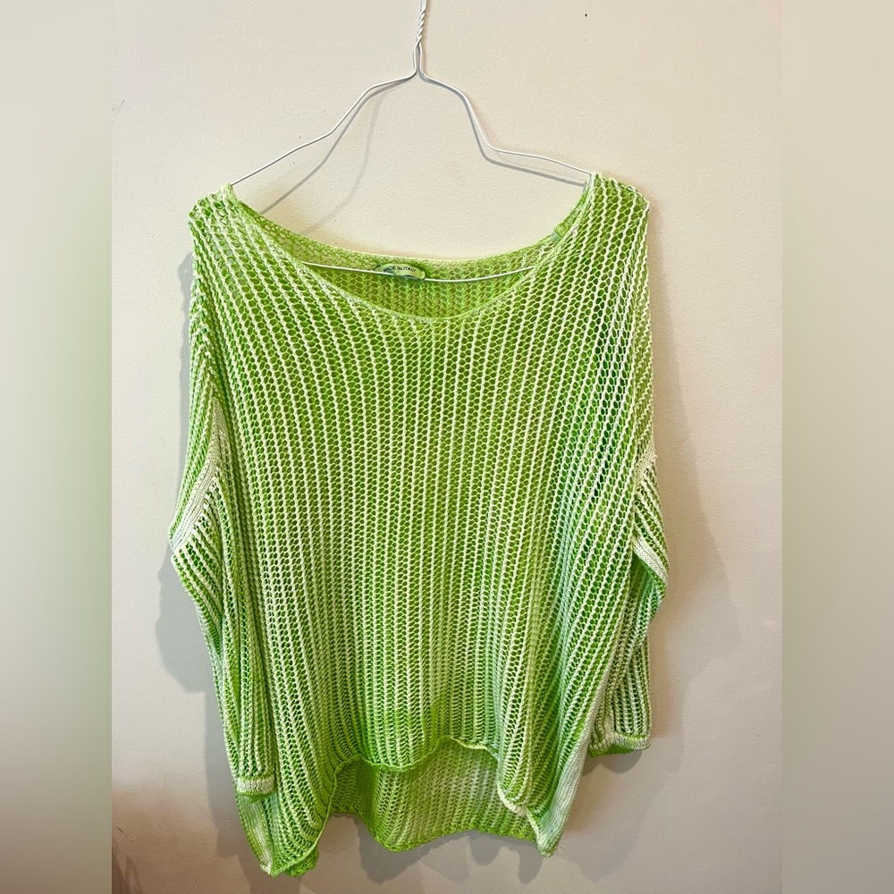 Green Hand Knit Sweater